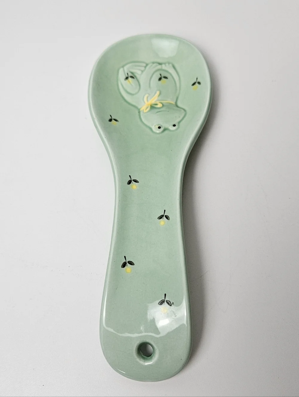 Vintage Otagiri Japan Frog Salt Pepper Set Spoon Rest Kitchen Decor